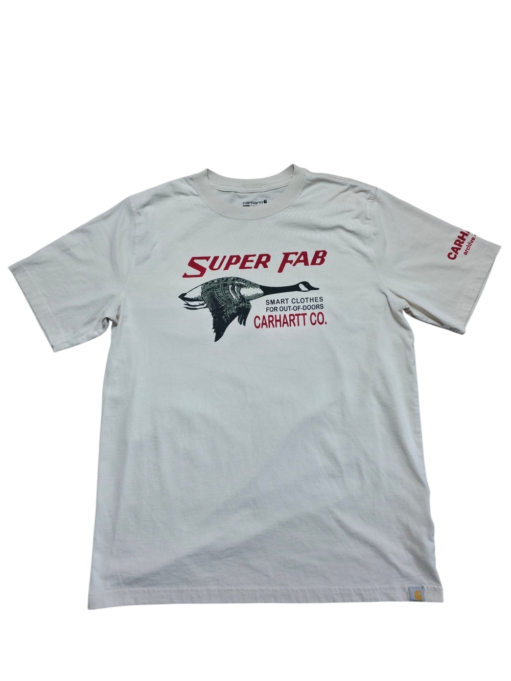 Carhartt White "Super Fab" Graphic Short-Sleeve Tee